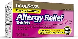 GoodSense Allergy Relief Diphenhydramine HCl 25 mg Antihistamine