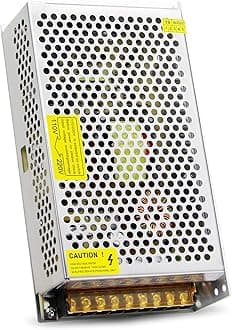 Aclorol 5V 40A 200W Power Supply 110V / 220V AC to DC 5V 40amp Universal Power Converter Transformer Driver Adaptor for WS2812B WS2813 2812 LED Strip Pixel CCTV Camera Security System Laptop Project