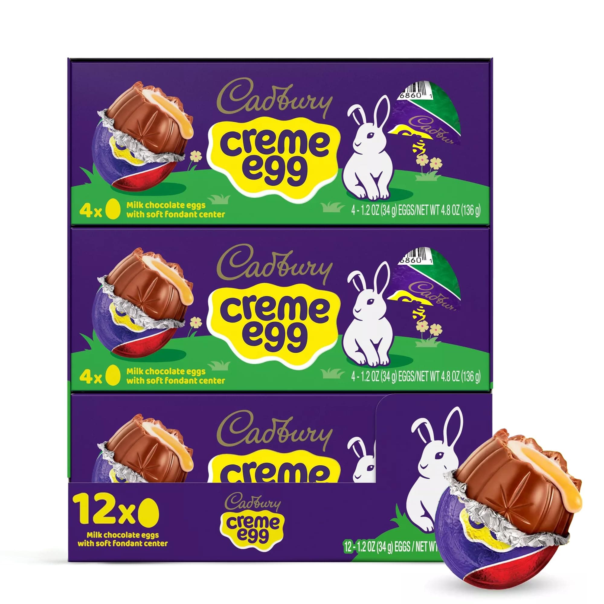 Cadbry Creme Eggs Chocolate Easter Candy (3 Pack)