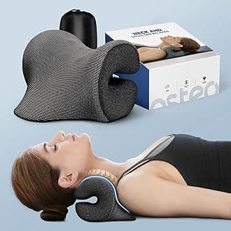 Neck and Shoulder Relaxer for TMJ Pain Relief, Cervical Traction Device Magnetic Therapy Pillowcase, Neck Stretcher for Cervical Spine Alignment, Chiropractic Pillow