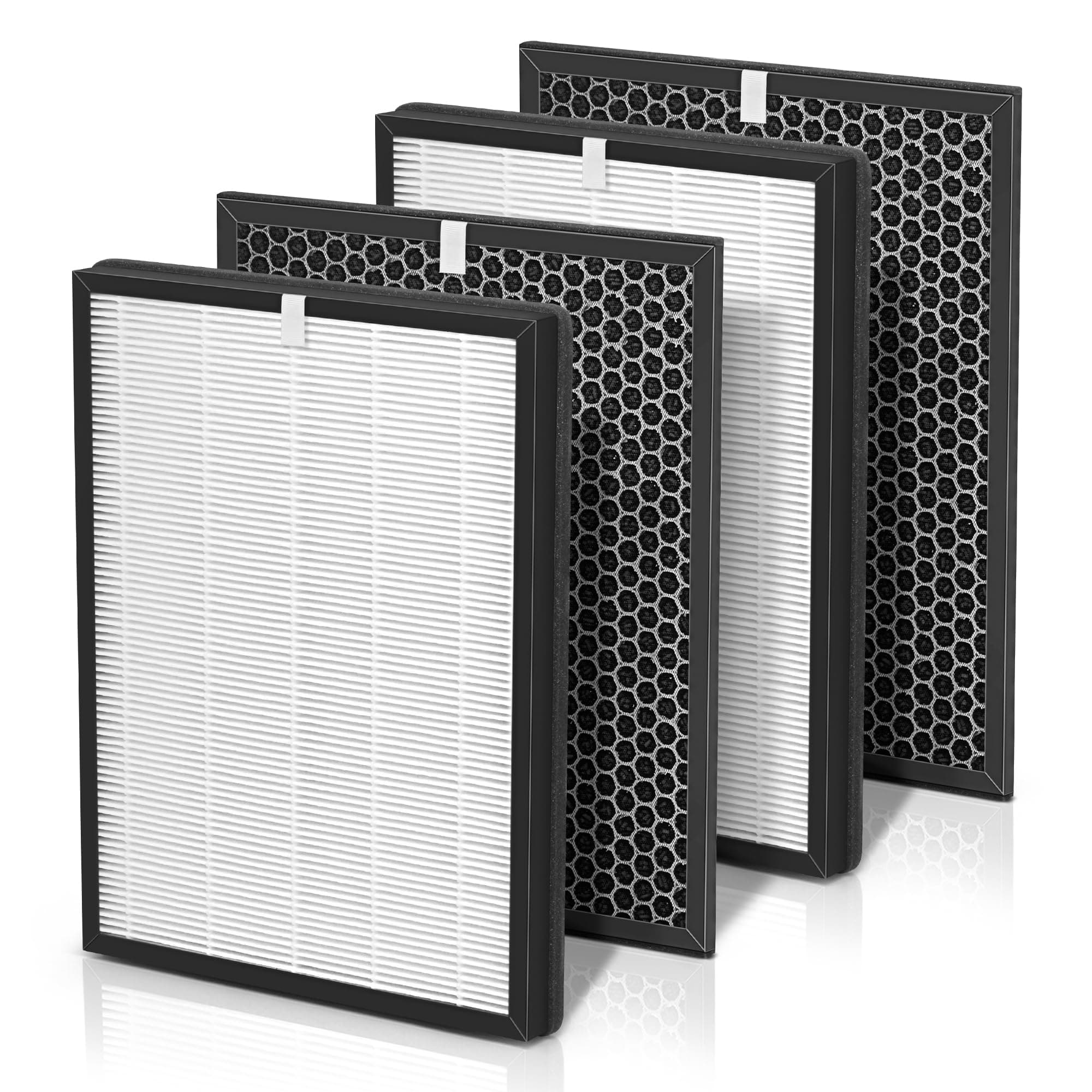 [2 SETS] FY1410 Replacement Filter Set Compatible with Philips Purifiers FY1410 HEPA Filter Replacement Model FY1413, AC1215/1213/1212/1216, 2 Stages H13 True HEPA Air Cleaner for Home, Remove Odor