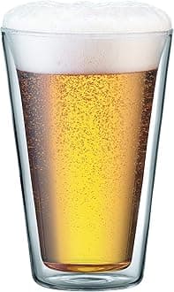 Canteen Double Wall Cooler/Pint Glass, Set of 2