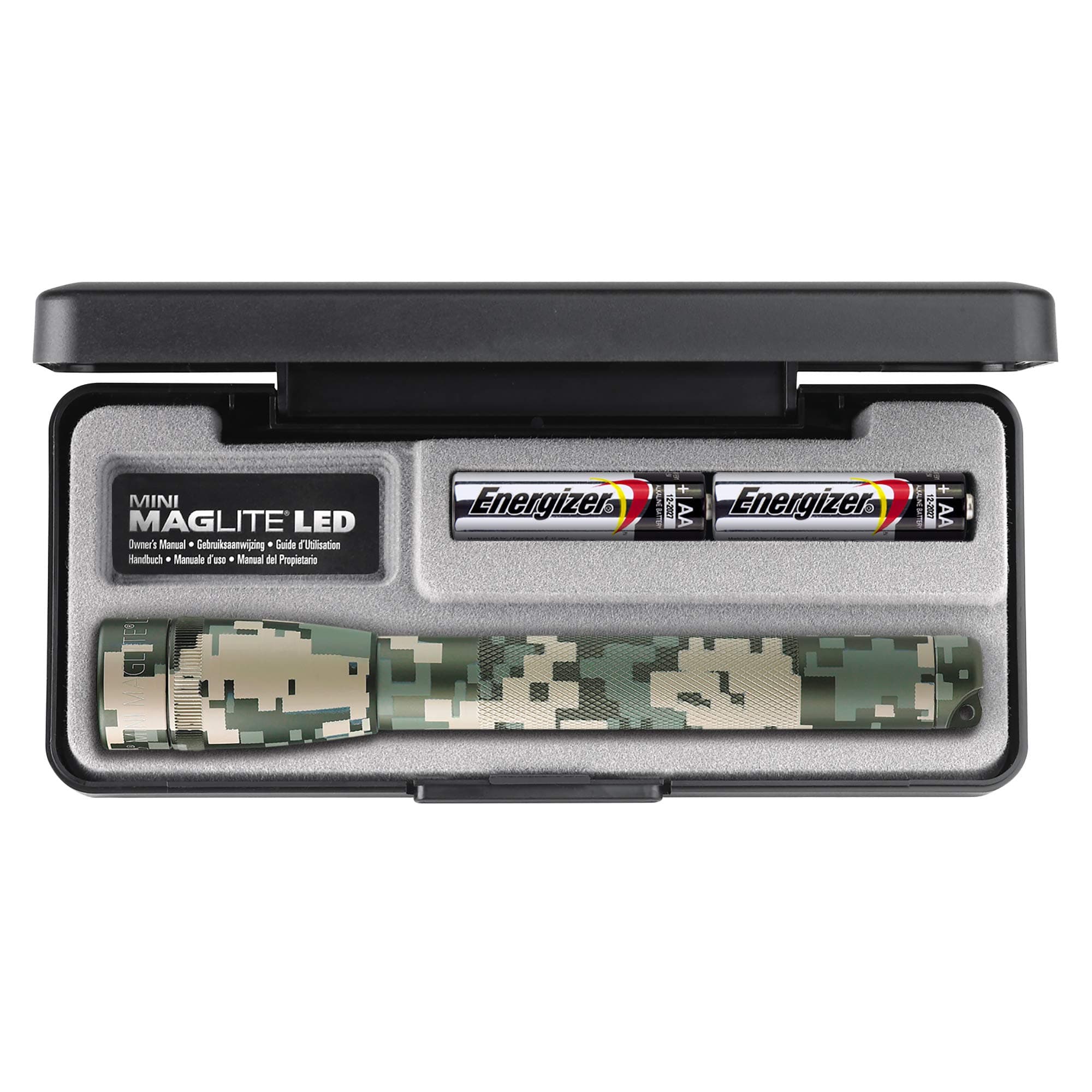 Maglite Mini LED 2-Cell AA Flashlight in Presentation Box, Universal Camo Pattern