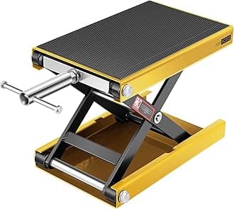VIVOHOME Steel Motorcycle ATV Wide Deck Scissor Lift Jack