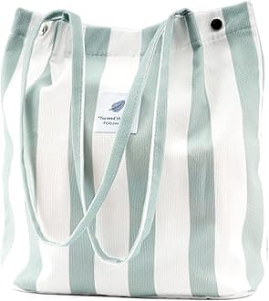 Corduroy Tote Bag Cute Tote Bags for Women Shoulder Bag with Inner Pocket for Work Beach Travel and Shopping Grocery