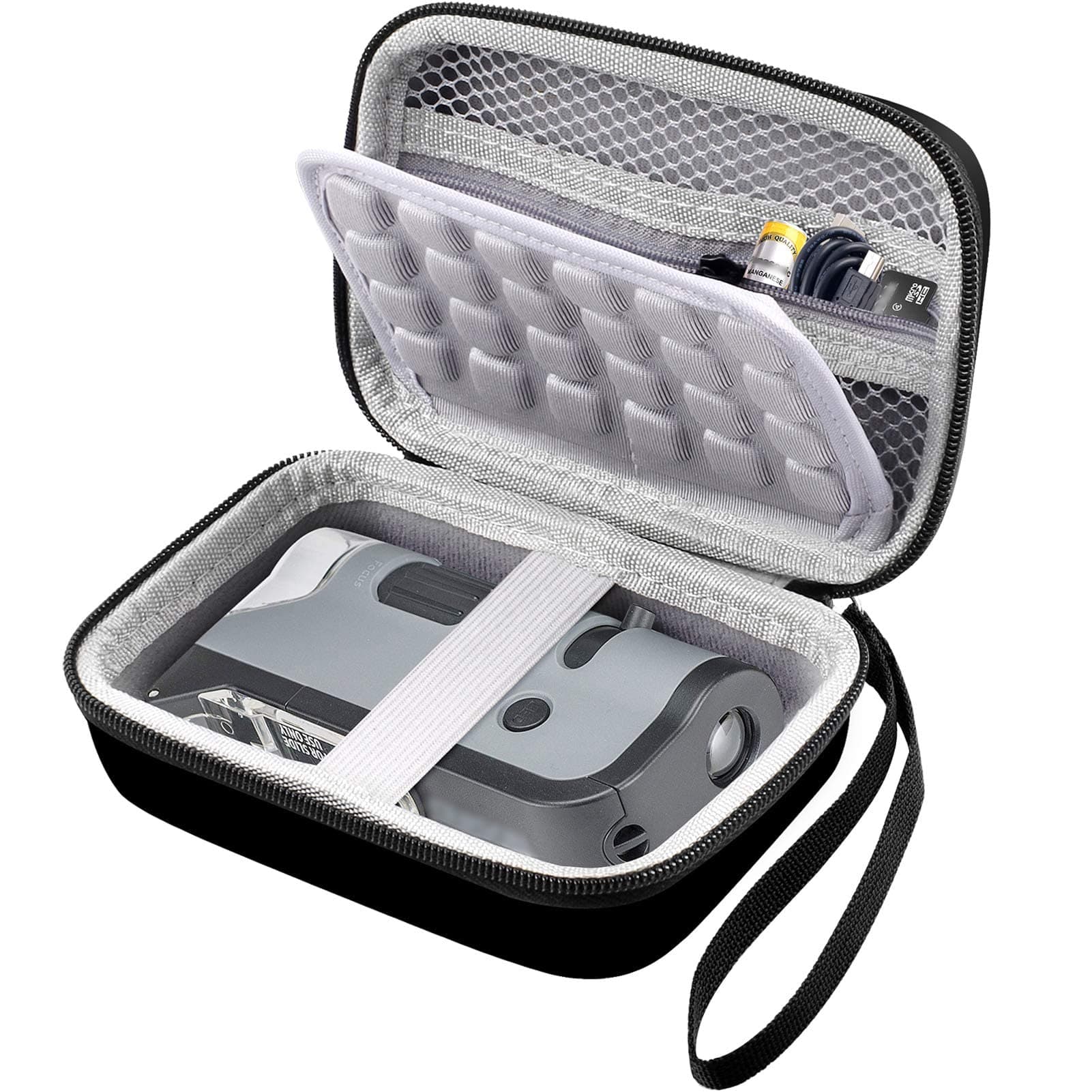 Microscope Case for Carson MicroFlip 100x-250x LED and UV Lighted Pocket Microscope(MP-250 or MP-250MU), Box for MicroBrite Plus 60x-120x Kids and Adults Mini Microscope (MM-300)- Black (Case Only)