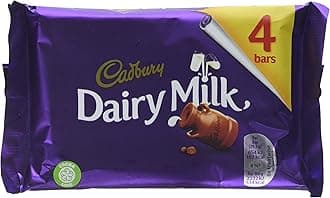 Cadbury Dairy Milk Chocolate Bar, 4 Bars 108.8 g