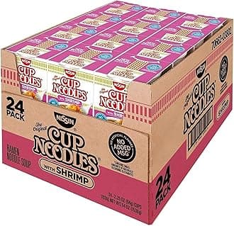 Cup Noodles with Shrimp, 2.25 Oz., 24/Box (03802)