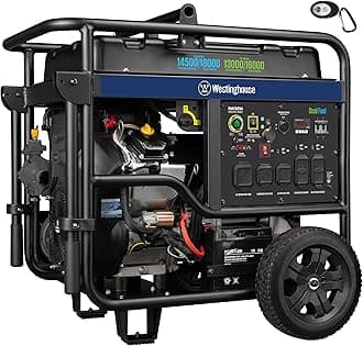 Westinghouse 18000 Peak Watt Dual Fuel Home Backup Portable Generator, Remote Electric Start, Transfer Switch Ready, Gas and Propane Powered