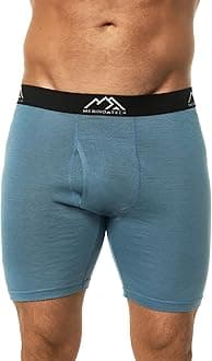 Merino.tech Merino Wool Boxer Briefs Men - Merino Wool Underwear Breathable Dry Fit Comfy Sports Base Layer for Men