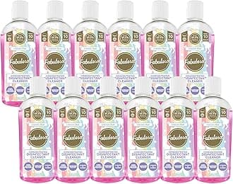 Fabulosa 4 in 1 Concentrated Antibacterial Disinfectant All Purpose Cleaner, 220ml, 12 pack, Unicorn Dust
