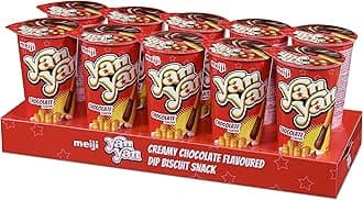 meiji Yan Yan Biscuits (Pack Of 10, Chocolate),540 Gram