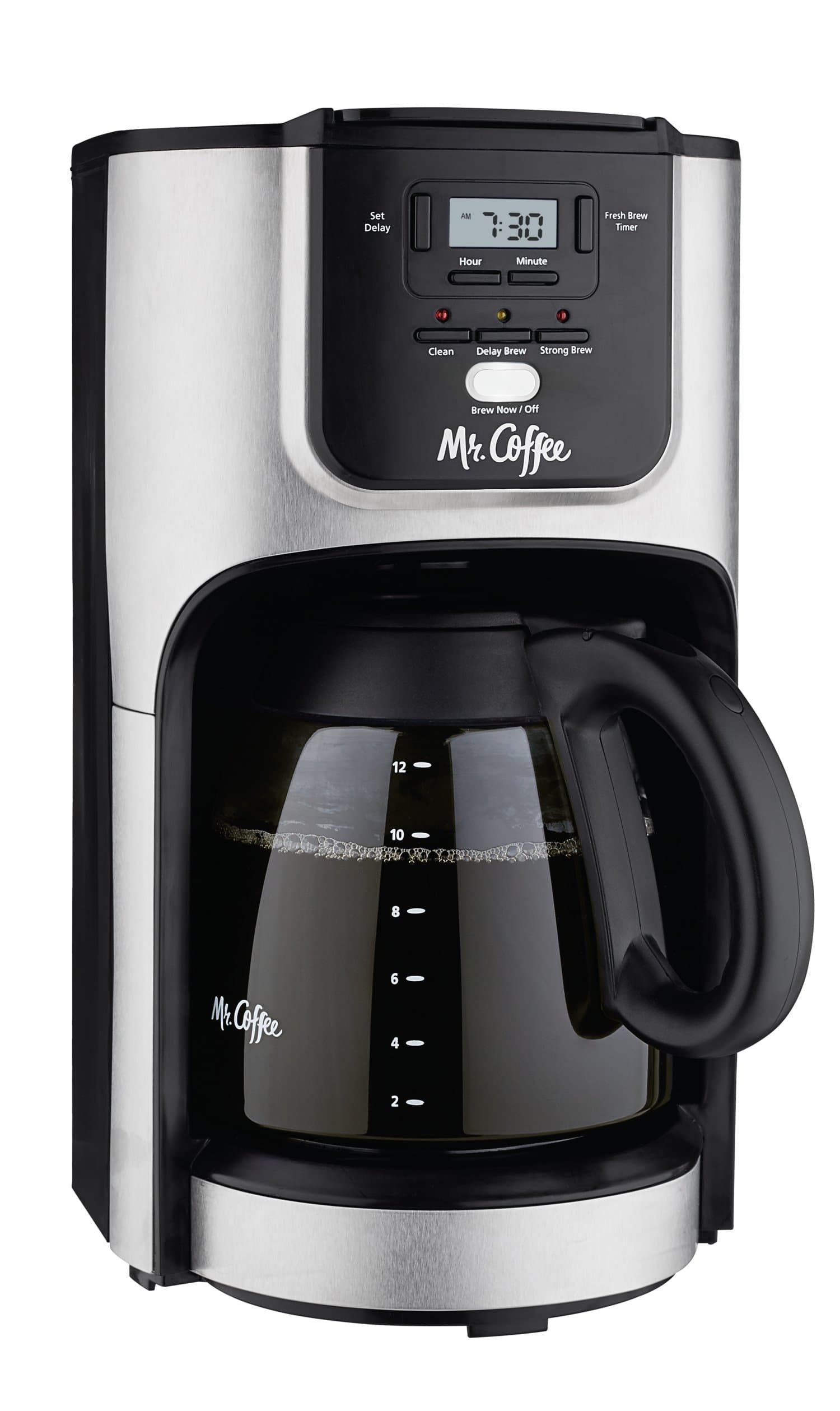12-Cup Programmable Coffee Maker with Brew Strength Selector