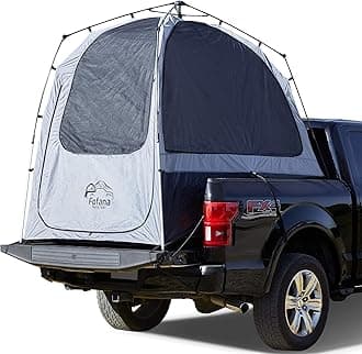 FOFANA Truck Bed Tent Automatic Setup - Truck Tent | 6' Standing Height, Panoramic Windows, Full Coverage Weatherproof Rainfly | Sleep Off The Ground and Under The Stars