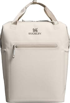 Stanley All Day Madeleine Backpack Soft Cooler 20 Can Cooler with Handle and Shoulder Straps Insulated Travel Bag with Zipper BPA-Free