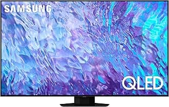 Samsung Smart TV, QLED, 75 Inch Carbon Silver, Neural Quantum Processor 4K, Smart Hub, Quantum HDR+, QA75Q80C - 2023 - International Version