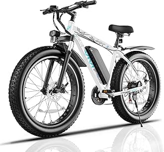 Vivi F26FUL Electric Bike Peak 1000W 26" x 4.0 Fat Tire Electric Bike with 48V 13Ah Removable Battery, 7Speed, Top 26Mph, Cruise Control, Up to 60 Miles, SGS Certified to UL2849
