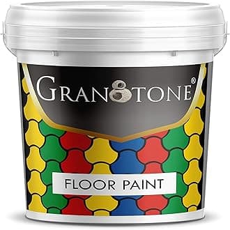 GRANOTONE Floor Paint 10 Litre Peacock Blue Colour Polyurethane and Acrylic Polymer Based Concrete Sealer Anti Slip Thick and Durable for Cement Floor and Tiles Made in India