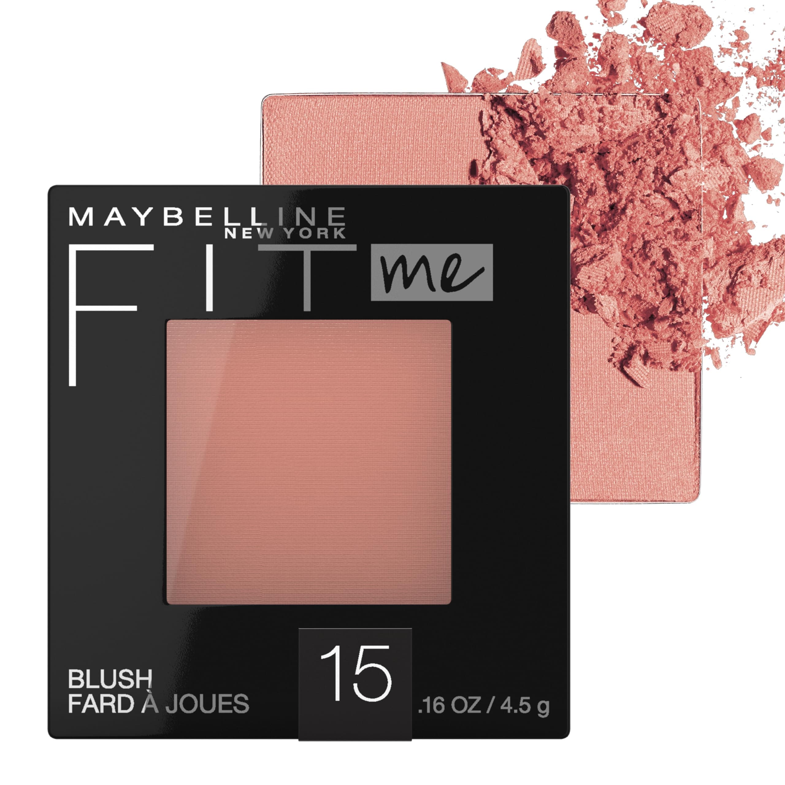 Fit Me Blush, Lightweight, Smooth, Blendable, Long-lasting All-Day Face Enhancing Makeup Color, Nude, 1 Count