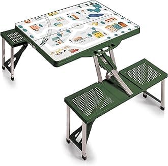 ONIVA - a Picnic Time brand Picnic Table, 53 x 33.75 x 26.25, Play Town Green