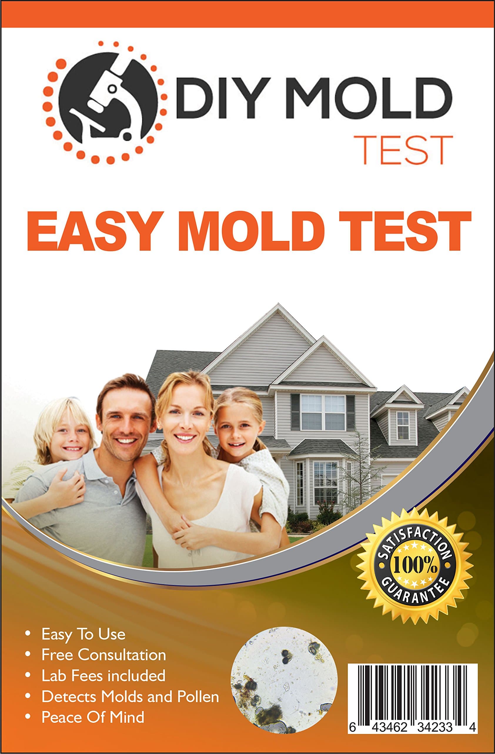 MIN Mold Test Kit, Mold Testing Kit (3 Tests). Lab Analysis and Expert Consultation Included