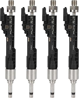 For BMW Fuel Injectors ANGLEWIDE 13647597870 Fuel Injectors Set fit for BMW 135i 3.0L 2011 2012 2013, 535i GT xDrive 3.0L 2011-2016, 535i xDrive 3.0L 2011 2012 2013 2014 2015, 6 Holes 4Pcs