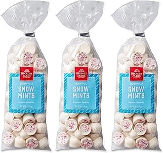 Hickory Farms Snow Mints Pack of 3 | Smooth Peppermint Flavor, Great For Entertaining and Holiday Gifting