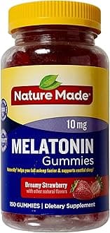 Nature Made Melatonin 10mg Dreamy Strawberry Natural Flavors, 150 Gummies