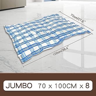 STORAGE MASTER Vacuum Storage Bags, 8-pack Jumbo Size Space Saver Bags 80% More Storage Space with Hand Pump (Jumbo 8 Pack)