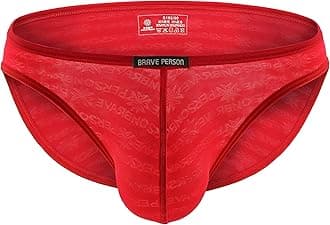 BRAVE PERSON Sexy Breathable Gauze Fabric Printing Briefs Men's Bikini Underwear B1124