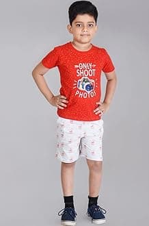 Boys Cotton Half Sleeve T-Shirt and Shorts Set