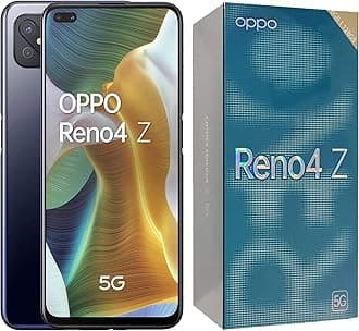 OPPO Reno4 Z 5G Dual-SIM 128GB ROM + 8GB RAM (GSM Only | No CDMA) Factory Unlocked Android Smartphone (Ink Black) - International Version
