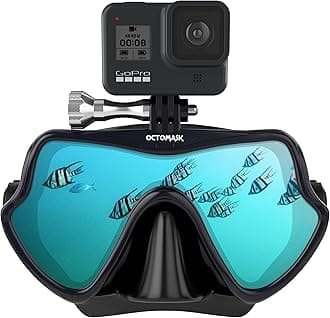 Octomask Frameless Gopro Dive Mask For Diving And Snorkeling