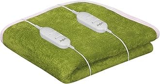 Warmland Solid Polyester Double Electric Blanket ( Green )