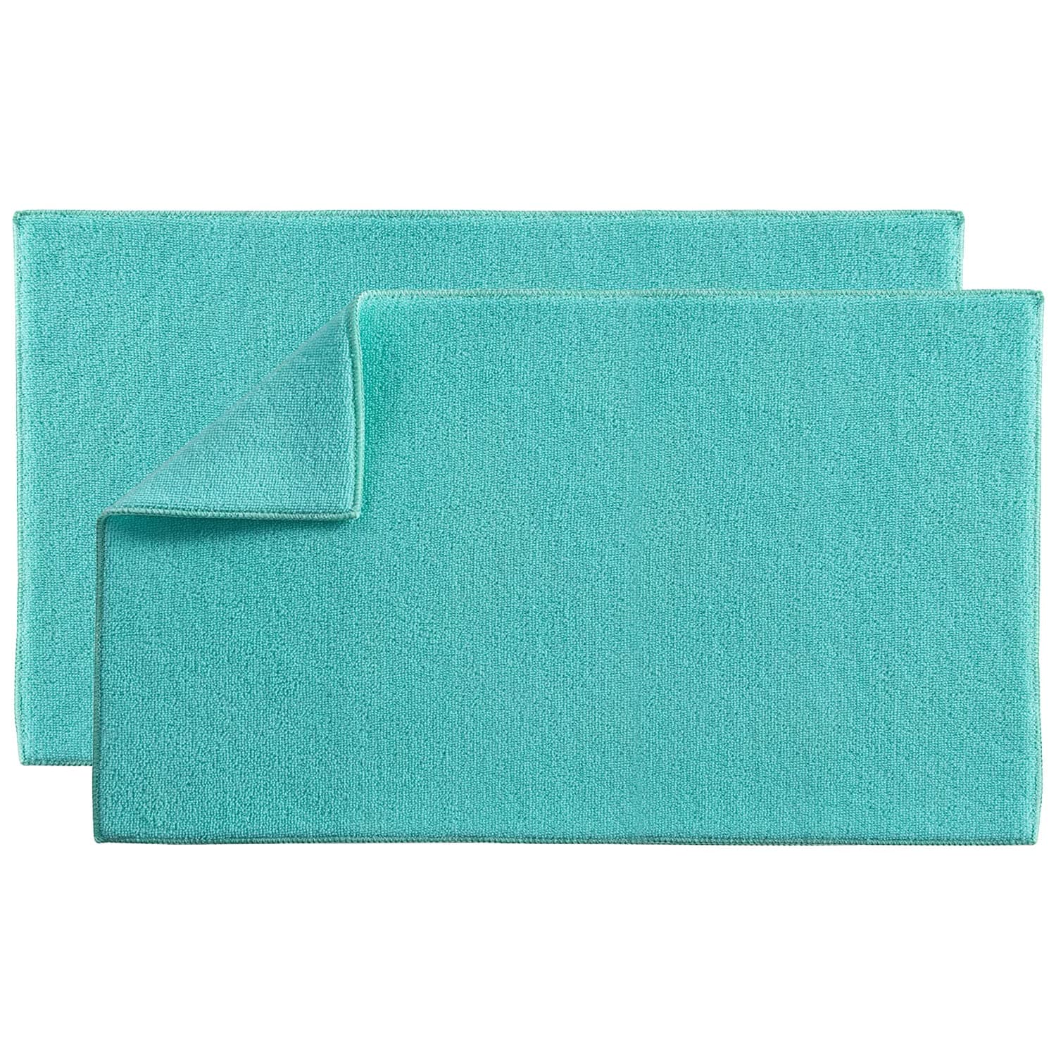 LUCKISSMicrofiber Large Dish Drying Mat Reversible - 2 Pack Super Absorbent Drying Pad, Dish Drainer Mat For Kitchen Counter, 18 x 32 inch