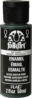 FolkArt Enamel Glass & Ceramic Paint in Assorted Colors (2 oz), 4022, Thicket