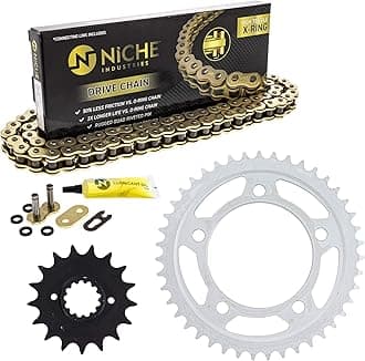 NICHE Drive Sprocket Chain Combo for Honda CB1100SF Front 17 Rear 43 Tooth 530VM-X X-Ring 110 Links