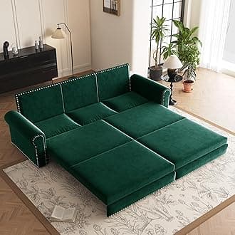 DNChuan 93.7" Pull Out Sofa Bed King Size with Pillows,3-in-1 Convertible Sle...