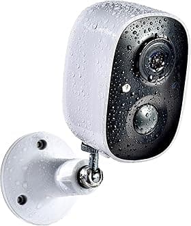 GMK Security Camera Wireless Outdoor, 2K Color Night Vision AI Motion Detection 2-Way Talk Battery Powered WiFi Home Indoor Camera IP65 Weatherproof Webcams Spotlight Siren Alarm Cloud/SD Storage