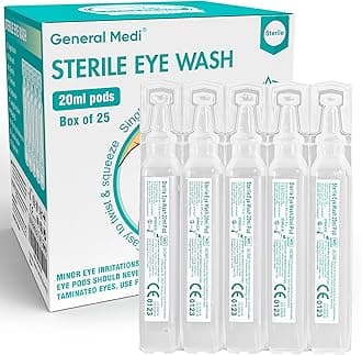Eye Wash - Sterile Saline Solution 20ml/0.9% (Pack of 25)