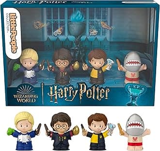 Little People Collector Harry Potter and The Goblet of Fire Special Edition Set for Adults & Fans, 4 Figures in a Display Box