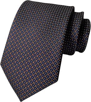 Men's Striped Gingham Check Pattern Ties Business Formal Designer Neckties