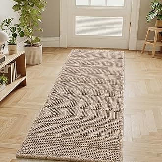 H.VERSAILTEX Waffle Bath Mat Super Absorbent Bathroom Mats Non Slip Bath Rugs Machine Washable Dry Fast Bathroom Rugs for Beside Tub, 24" x 60", Irish Cream