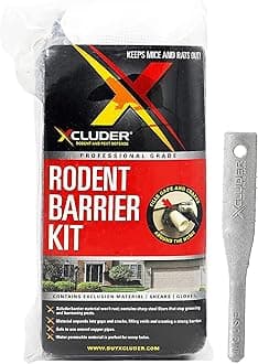 Xcluder Rodent Control Fill Fabric, Large DIY Kit with Inspection & Fit Tool; Stainless Steel Blend; Protect Against Rats and Mice