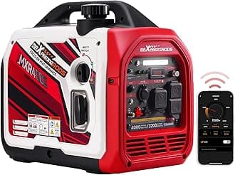 4000 Watt Inverter Generator Portable, Bluetooth® App Remote Data Monitor, RV Ready, Gas Powered Generator with CO Alarm for Outdoor Camping, Home Backup
