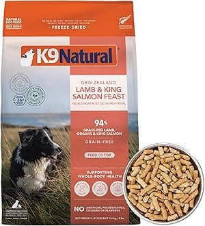 K9 Natural Freeze Dried Dog Food Lamb & King Salmon Feast 3.6 kg (8 lbs)