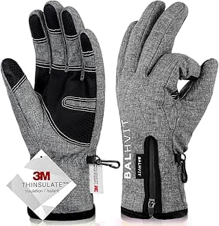 -10℉ Waterproof Winter Gloves for Men & Women, 5-Layer Ski & Snow Gloves for Cold Weather, Breathable Warm Gloves with Touch Screen Fingers