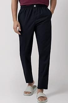 Men's Pace Super Combed Cotton Regular Fit Solid Pyjamas | Dual Pockets, Ultra Light, Comfortable Lounge Pants for Men