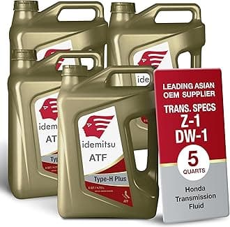 ATF Type H-Plus Automatic Transmission Fluid for Honda, Acura – 5 Quart, Case of 4| Engineered for High Performance and Superior Anti-Wear Protection