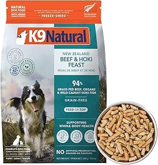 K9 Natural Freeze-Dried Dog Food Beef & Pollack (White Fish) Feast 500 g (17.7 oz)